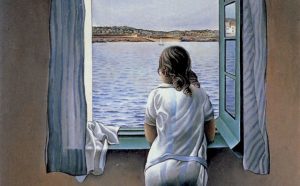 rêver de regarder la mer d'une fenêtre